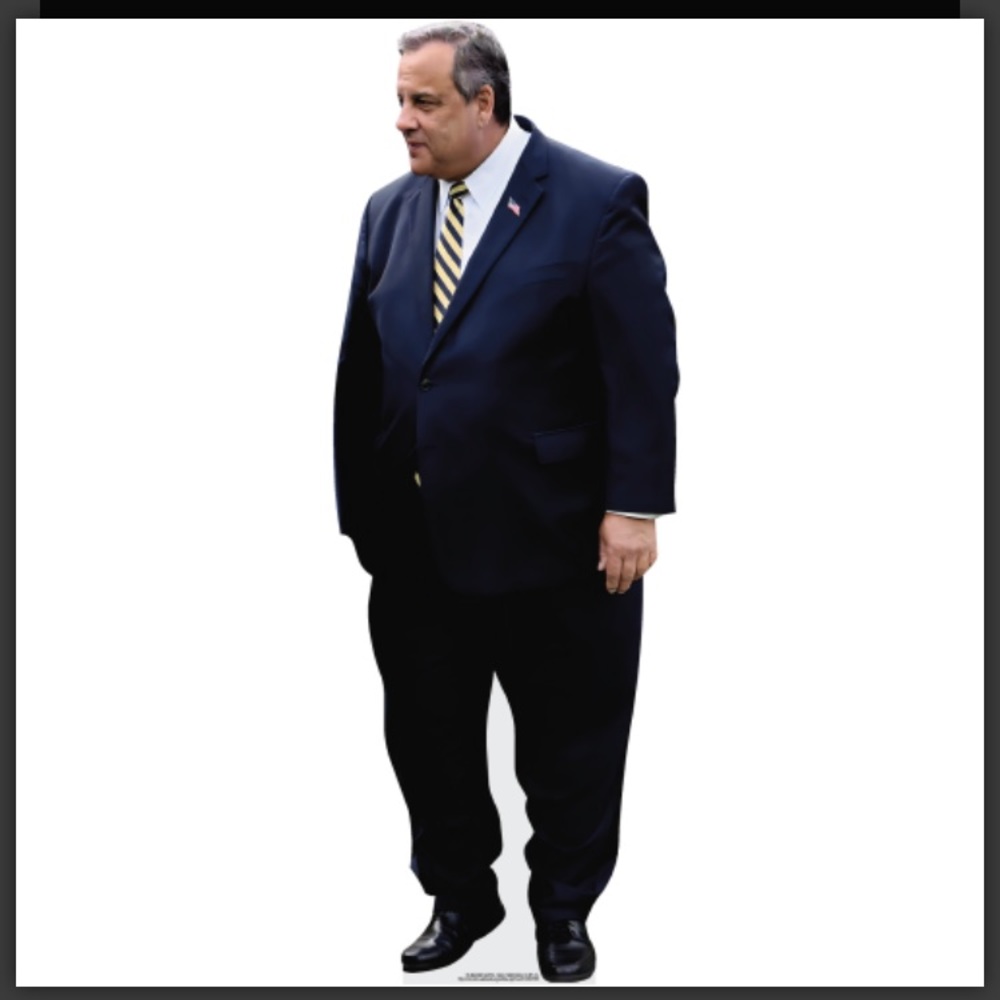 CHRIS CHRISTIE SUIT 2024 LIFE SIZE CARDBOARD CUTOUT FREE SHIPPING!